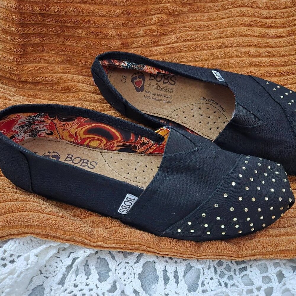 Skechers BOBS diamond Rhinestone Slip-On Shoes 9